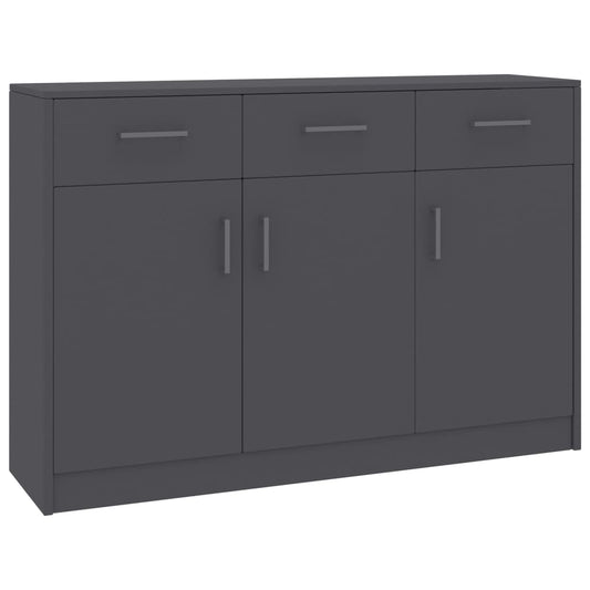 Sideboard Grau 110x30x75 cm Holzwerkstoff