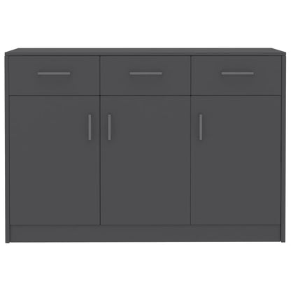 Sideboard Grau 110x30x75 cm Holzwerkstoff