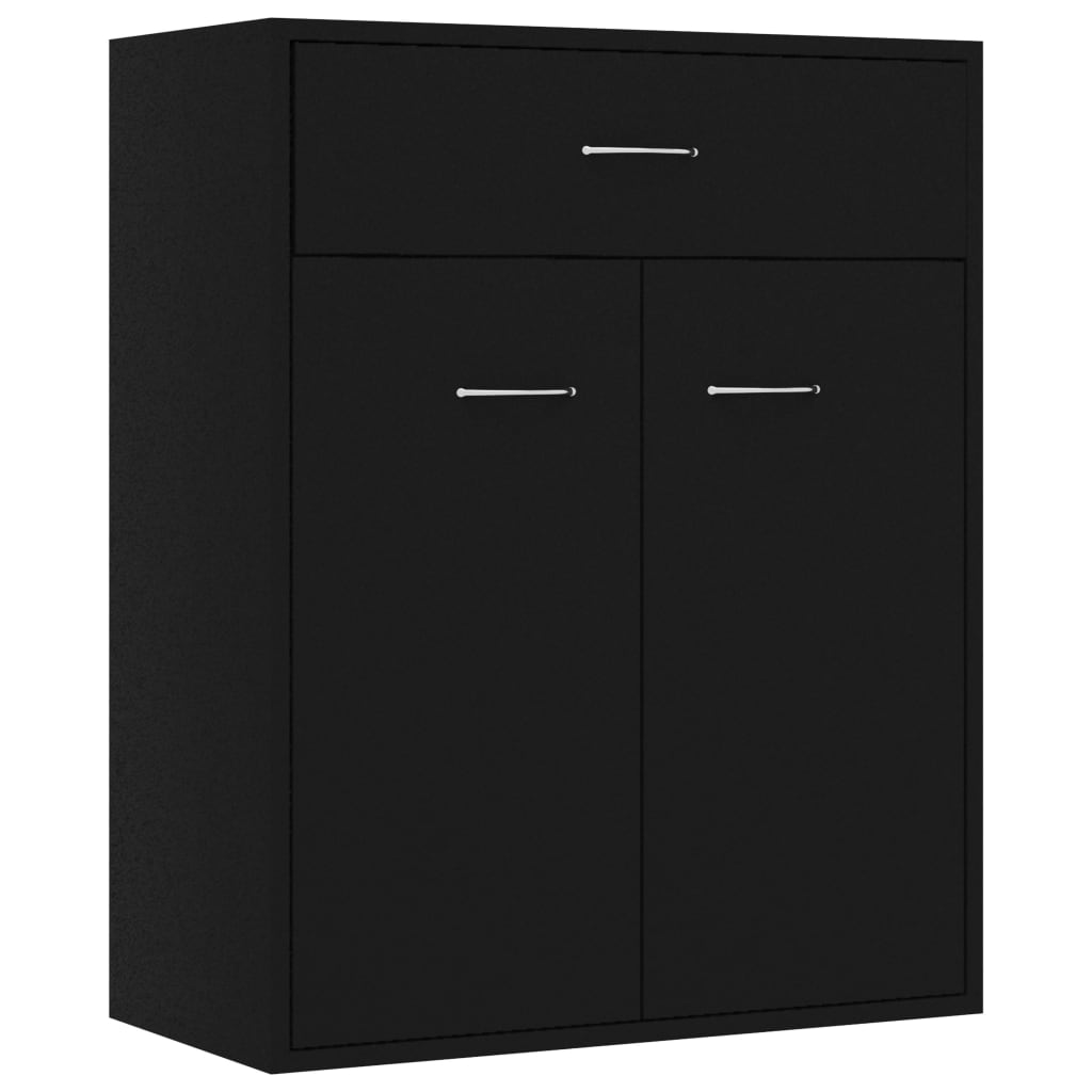 Sideboard Schwarz 60x30x75 cm Holzwerkstoff