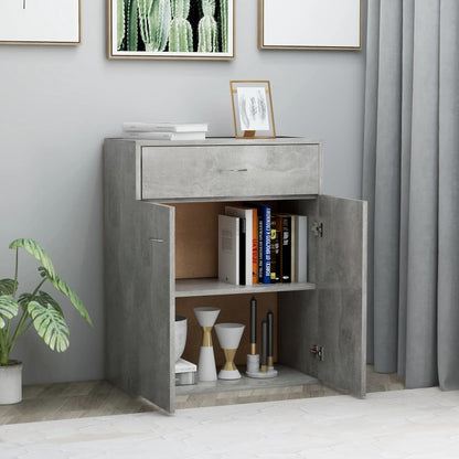 Sideboard Betongrau 60x30x75 cm Holzwerkstoff