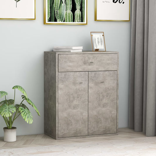Sideboard Betongrau 60x30x75 cm Holzwerkstoff
