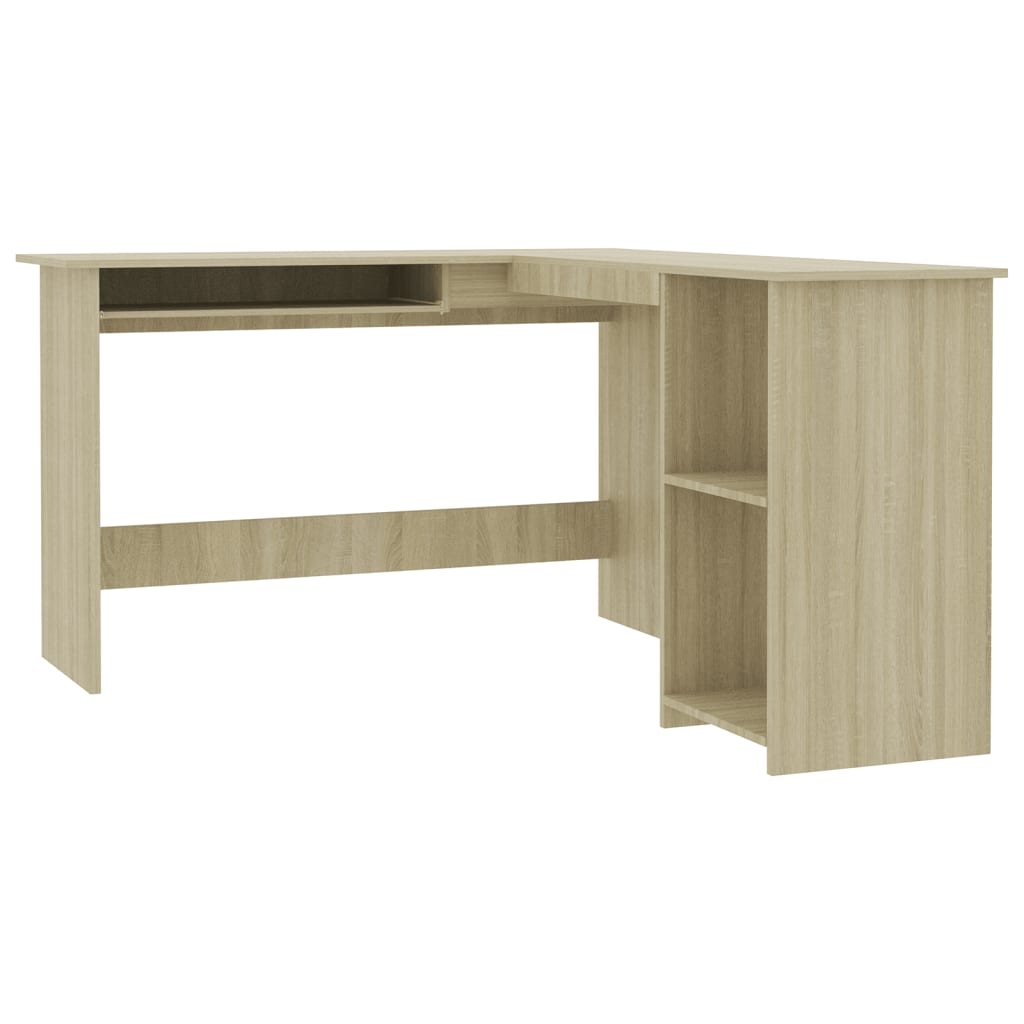 Eckschreibtisch L-Form Sonoma-Eiche 120x140x75 cm Holzwerkstoff