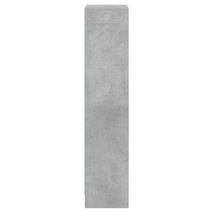 Bücherregal 3 Fächer Betongrau 40x24x109 cm Holzwerkstoff