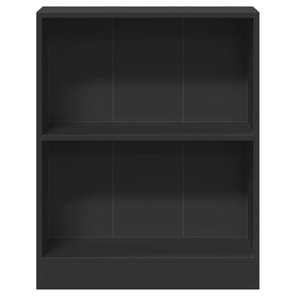 Bücherregal Schwarz 60x24x76 cm Holzwerkstoff