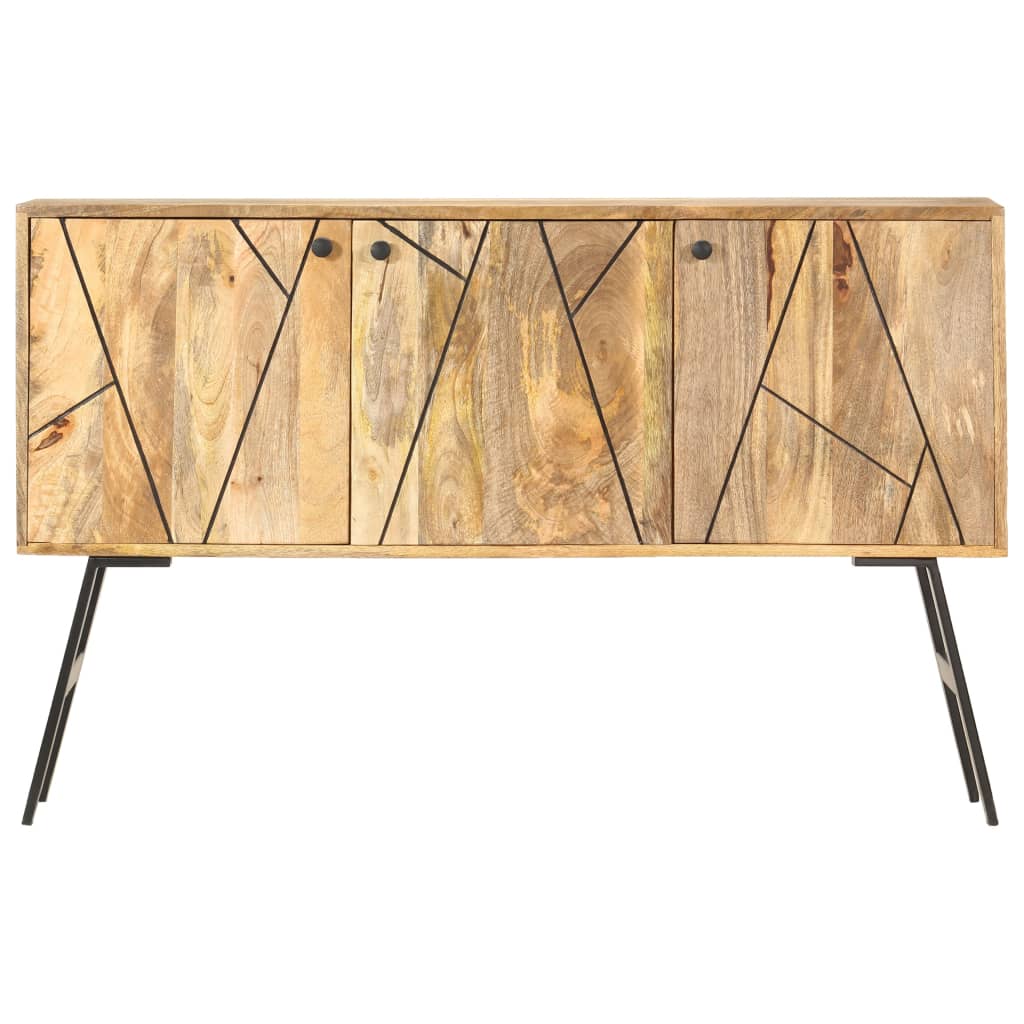 Sideboard 118x30x75 cm Massivholz Mango