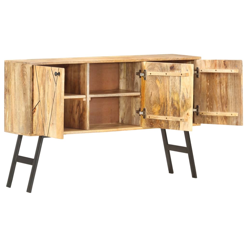 Sideboard 118x30x75 cm Massivholz Mango