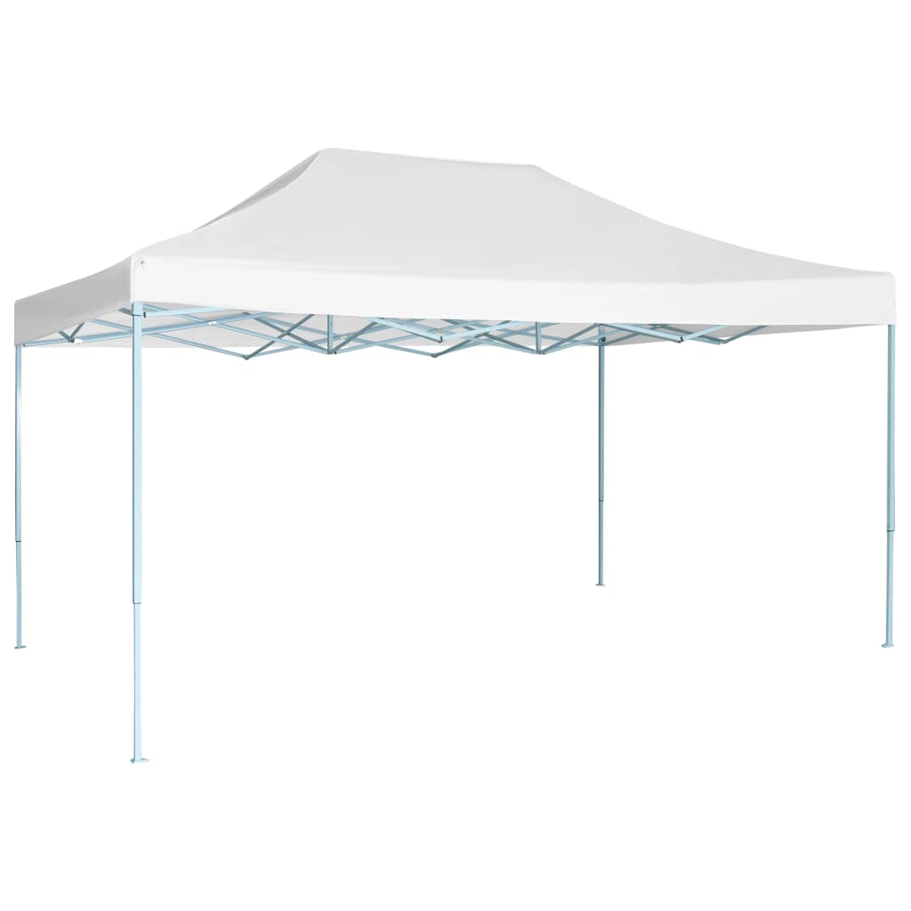 Profi-Partyzelt Faltbar 280x410x315 cm Stahl Weiß