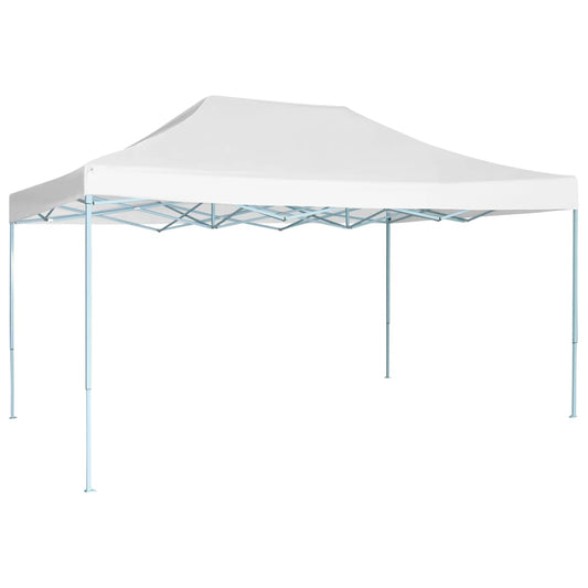 Profi-Partyzelt Faltbar 280x410x315 cm Stahl Weiß
