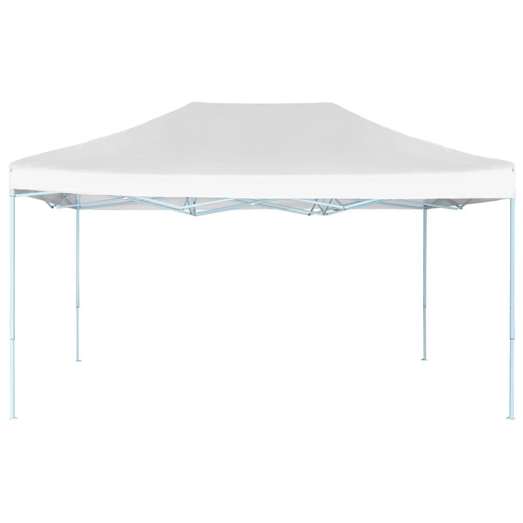 Profi-Partyzelt Faltbar 280x410x315 cm Stahl Weiß