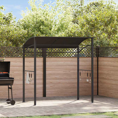 BBQ-Pavillon 215x150x220 cm Anthrazit Stahl