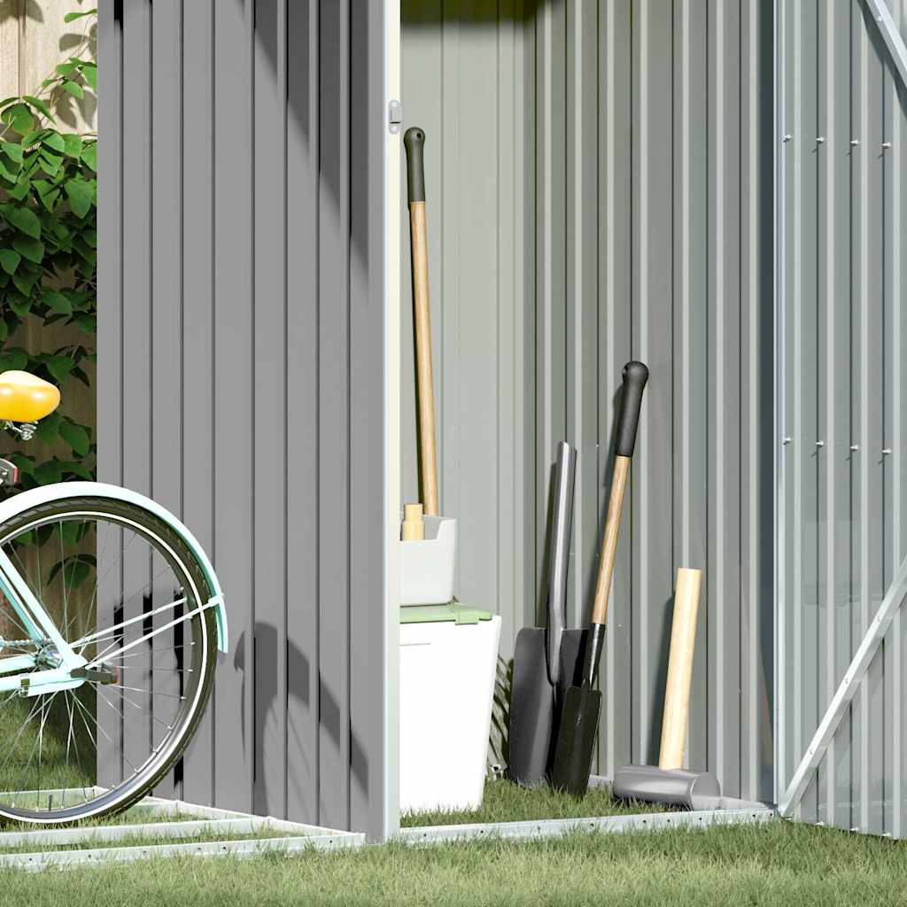 Garten Brennholzlager Grau 245x98x159 cm Verzinkter Stahl