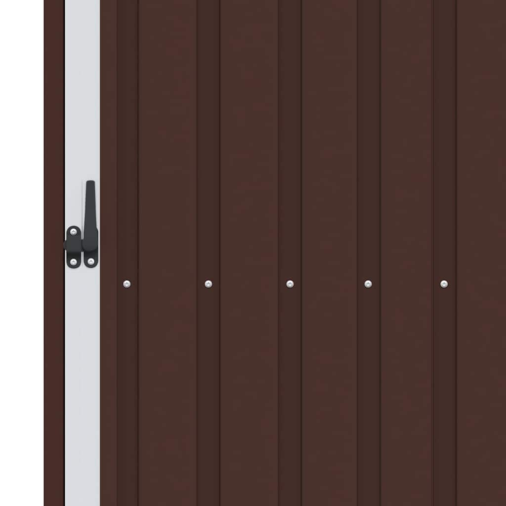 Garten Brennholzlager Braun 245x98x159 cm Verzinkter Stahl