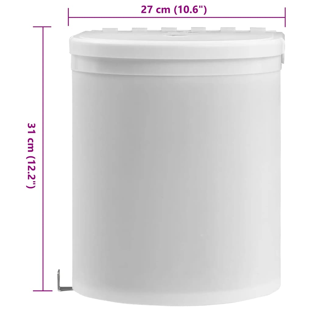 Küchen-Einbau-Mülleimer Kunststoff 12 L