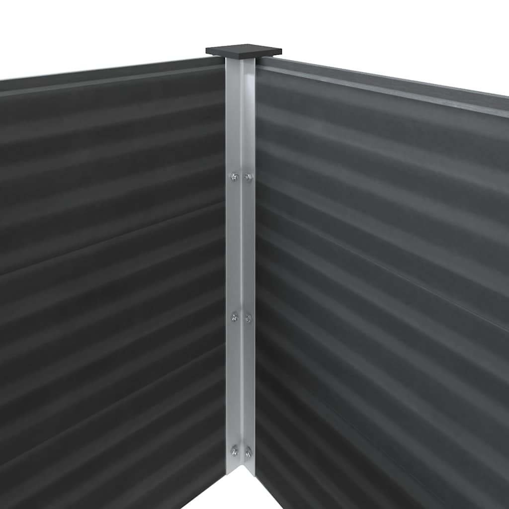 Garten-Hochbeet 250 x 100 x 54 cm WPC Grau