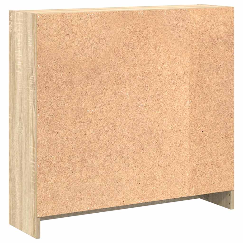 Bücherregal Sonoma-Eiche 80x24x75 cm Holzwerkstoff