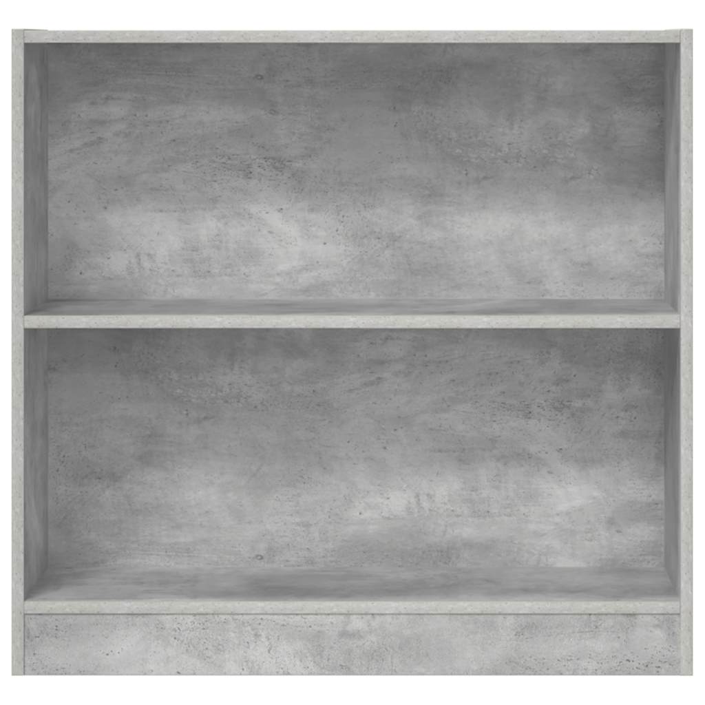 Bücherregal Betongrau 80x24x75 cm Holzwerkstoff