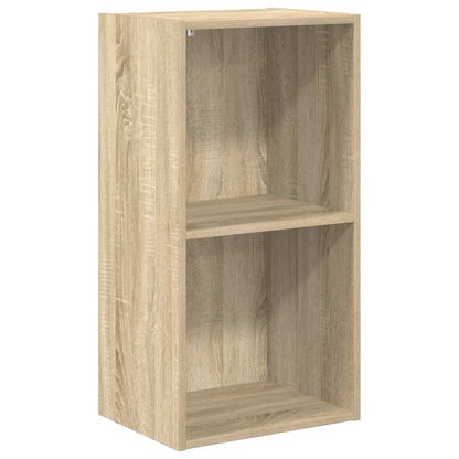 Bücherregal 2 Fächer Sonoma-Eiche 40x30x76,5 cm Holzwerkstoff