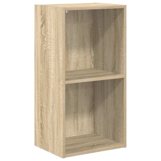 Bücherregal 2 Fächer Sonoma-Eiche 40x30x76,5 cm Holzwerkstoff