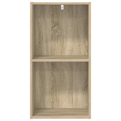 Bücherregal 2 Fächer Sonoma-Eiche 40x30x76,5 cm Holzwerkstoff