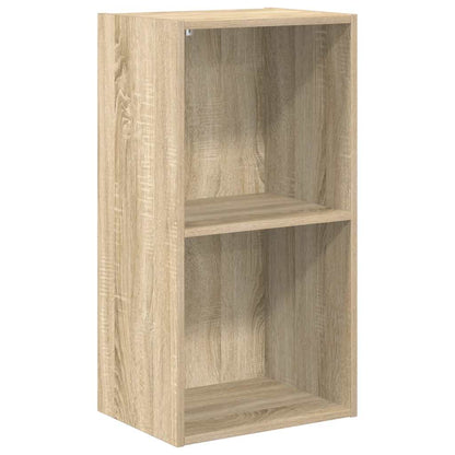 Bücherregal 2 Fächer Sonoma-Eiche 40x30x76,5 cm Holzwerkstoff