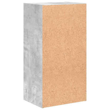 Bücherregal 2 Fächer Betongrau 40x30x76,5 cm Holzwerkstoff