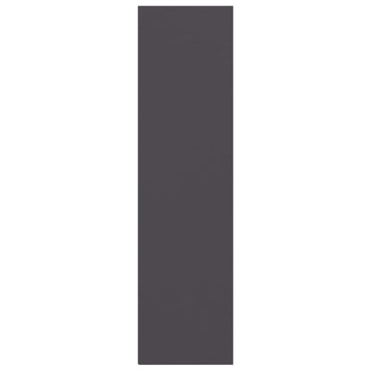 Bücherregal 3 Fächer Grau 60x30x114 cm Holzwerkstoff