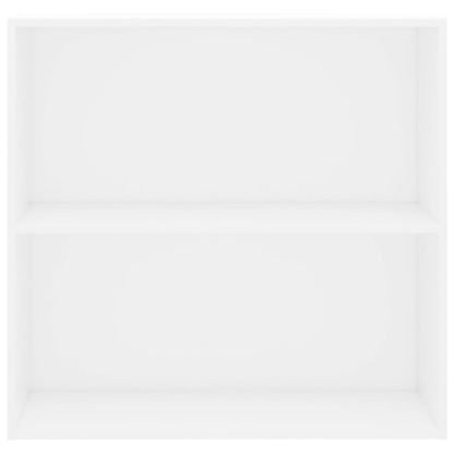 Bücherregal Weiß 80x30x76,5 cm Holzwerkstoff