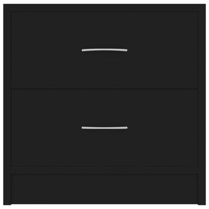 Nachttische 2 Stk. Schwarz 40x30x40 cm Holzwerkstoff