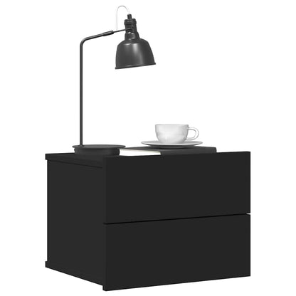 Nachttisch Schwarz 40x30x30 cm Holzwerkstoff