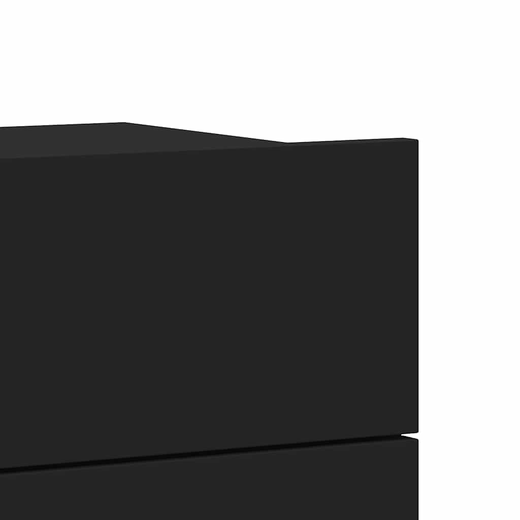 Nachttisch Schwarz 40x30x30 cm Holzwerkstoff