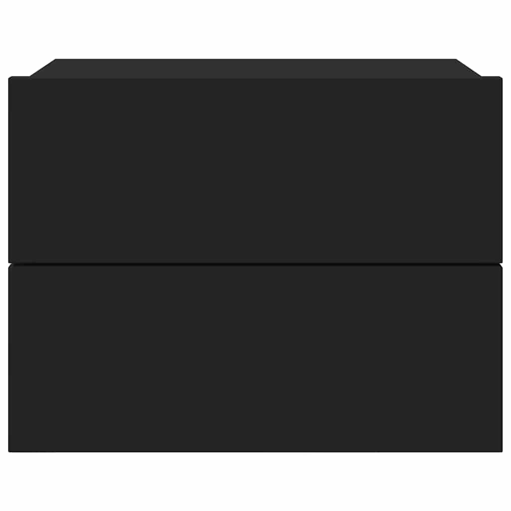 Nachttische 2 Stk. Schwarz 40x30x30 cm Holzwerkstoff