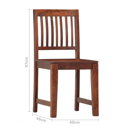 Esszimmerstühle 2 Stk. Massivholz Mango