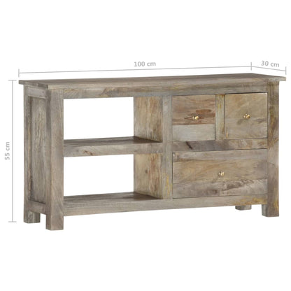 TV-Schrank 100x30x55 cm Massivholz Mango