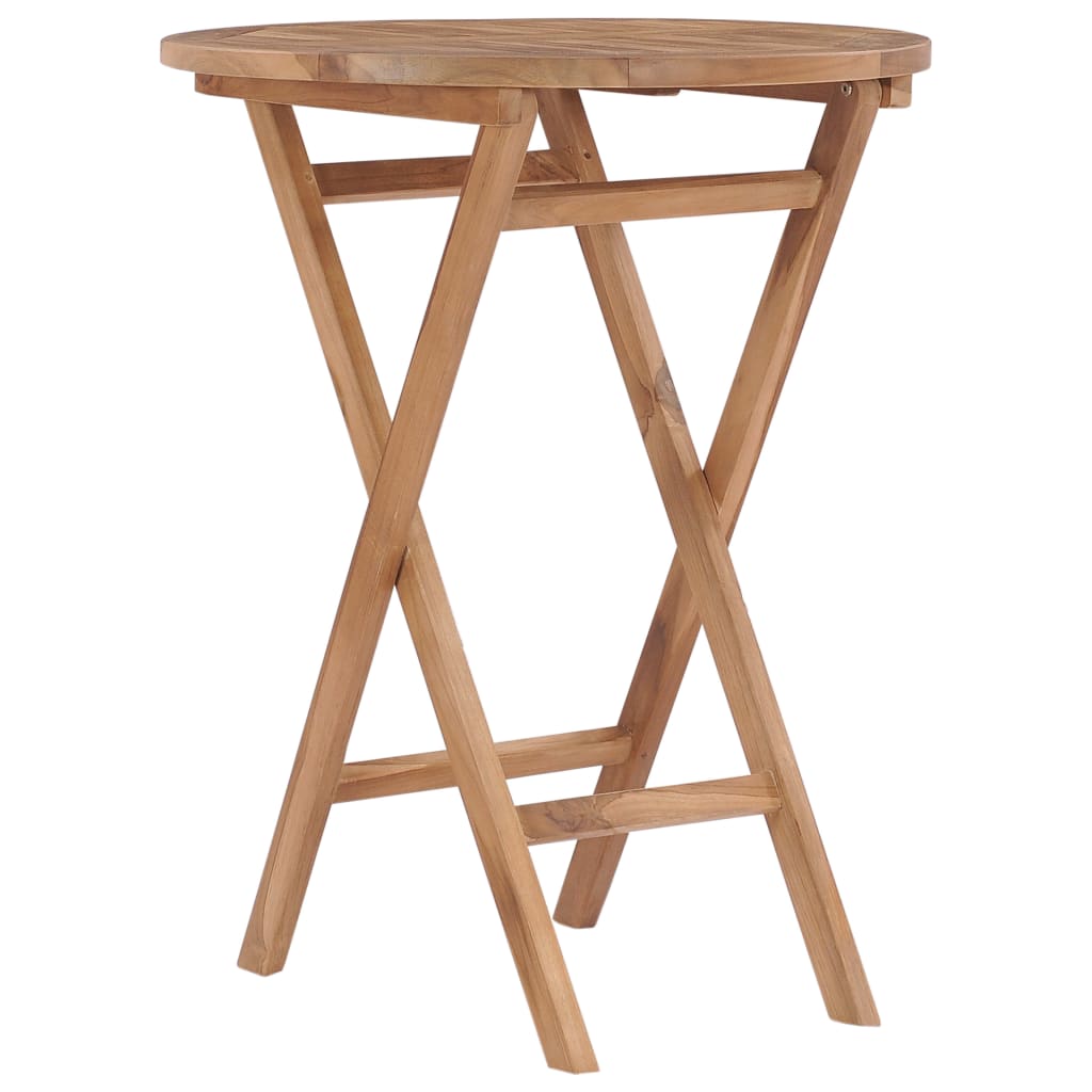 Gartentisch Klappbar 60 cm Massivholz Teak