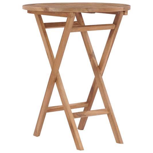 Gartentisch Klappbar 60 cm Massivholz Teak