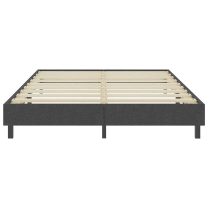 Boxspring-Bettgestell Grau Stoff 140x200 cm