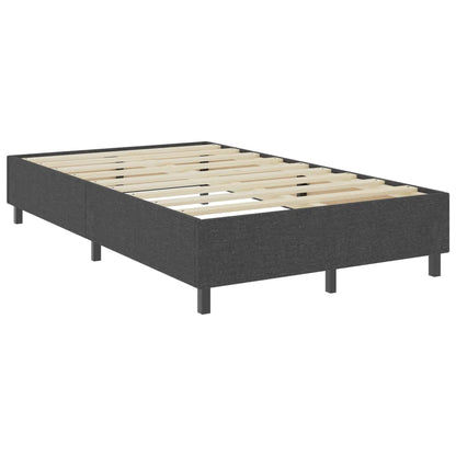 Boxspring-Bettgestell Grau Stoff 120x200 cm