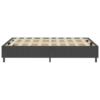 Boxspring-Bettgestell Grau Stoff 140x200 cm