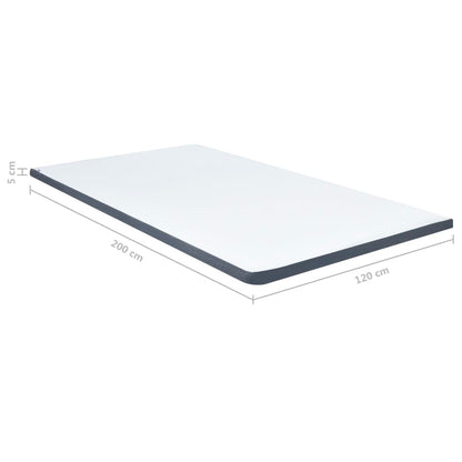 Boxspringbett-Matratzenauflage 200 x 120 x 5 cm Mittelweich