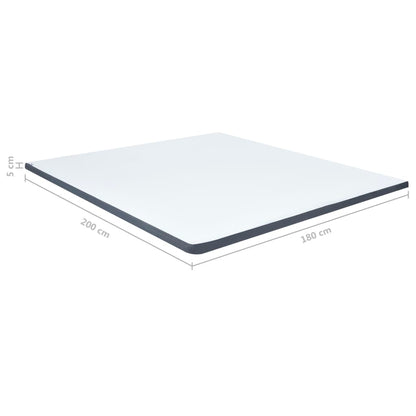 Boxspringbett-Matratzenauflage 200 x 180 x 5 cm Mittelweich