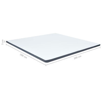 Boxspringbett-Matratzenauflage 200 x 200 x 5 cm Mittelweich