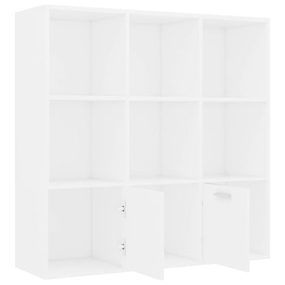 Bücherregal Weiß 98x30x98 cm Holzwerkstoff