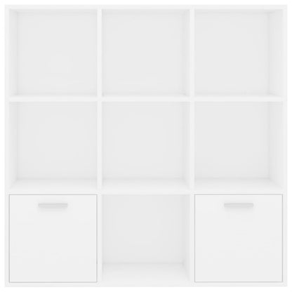Bücherregal Weiß 98x30x98 cm Holzwerkstoff