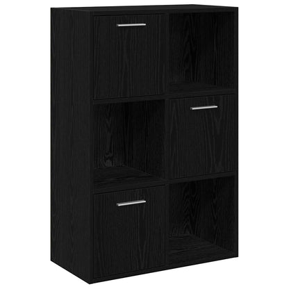Lagerschrank Schwarz 60x29,5x90 cm Holzwerkstoff