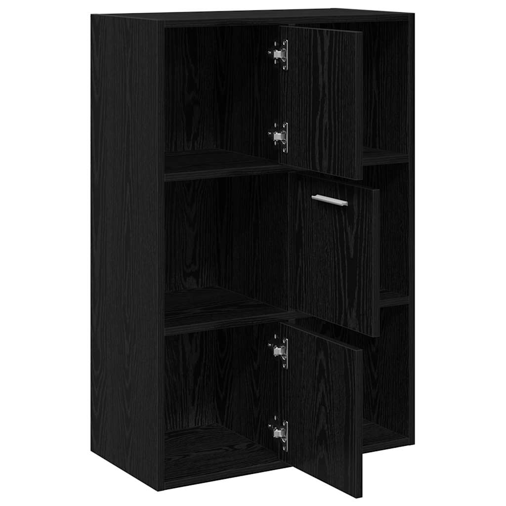 Lagerschrank Schwarz 60x29,5x90 cm Holzwerkstoff