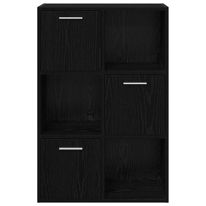 Lagerschrank Schwarz 60x29,5x90 cm Holzwerkstoff