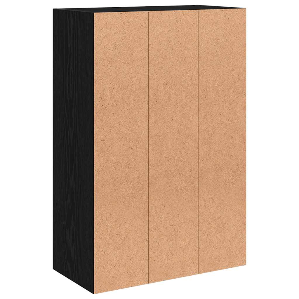 Lagerschrank Schwarz 60x29,5x90 cm Holzwerkstoff