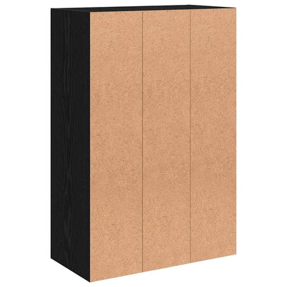 Lagerschrank Schwarz 60x29,5x90 cm Holzwerkstoff