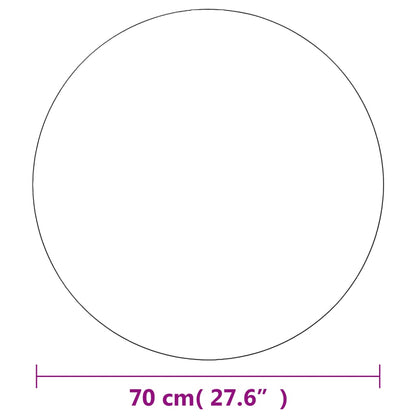 Wandspiegel 2 Stk. 70 cm Rund Glas