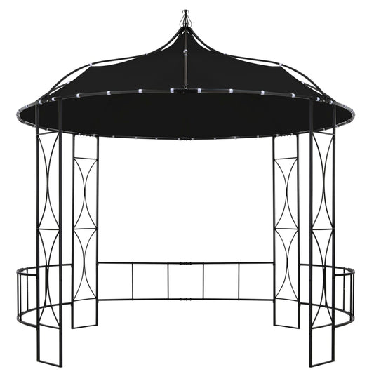 Pavillon 300 x 290 cm Anthrazit Rund